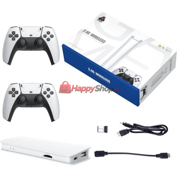 Безжична ретро конзола Game Stick PRO 30 000 видео игри, 64 GB, 2x безжичен контролер 4K Ultra Game